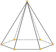 piramide base hexagonal